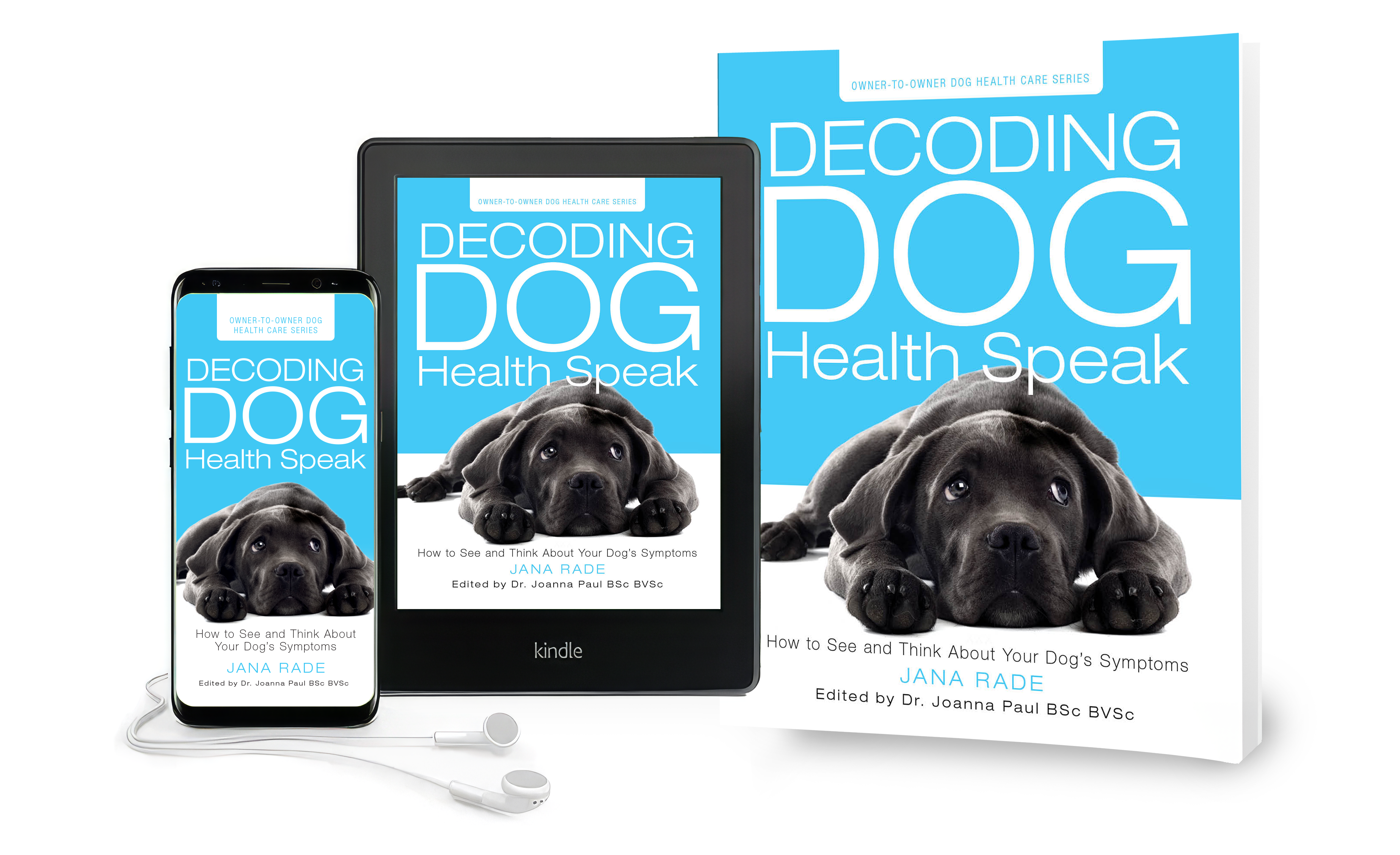 ding Dog Health Speak various editions covers with a dog